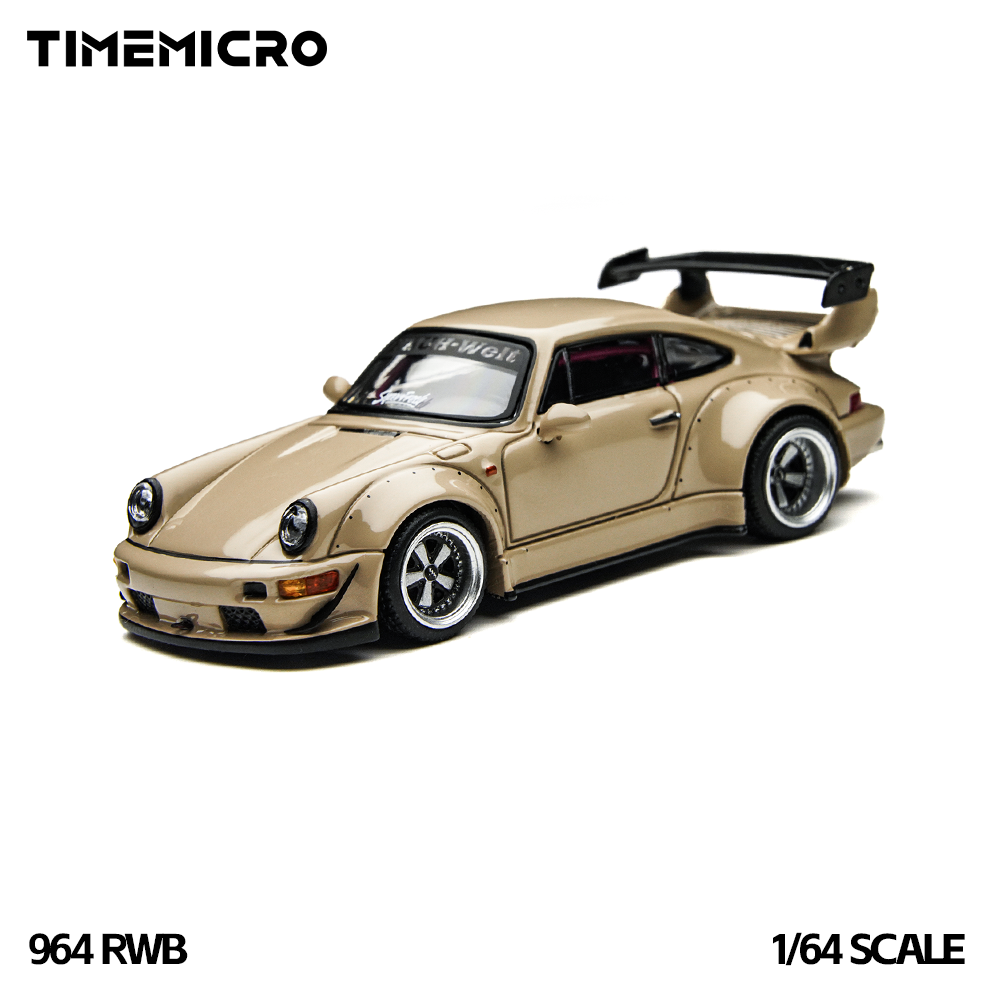 Die Cast Car 1 64 - TimeMicro1:64 RWB 964 Beige Coffret Cadeau