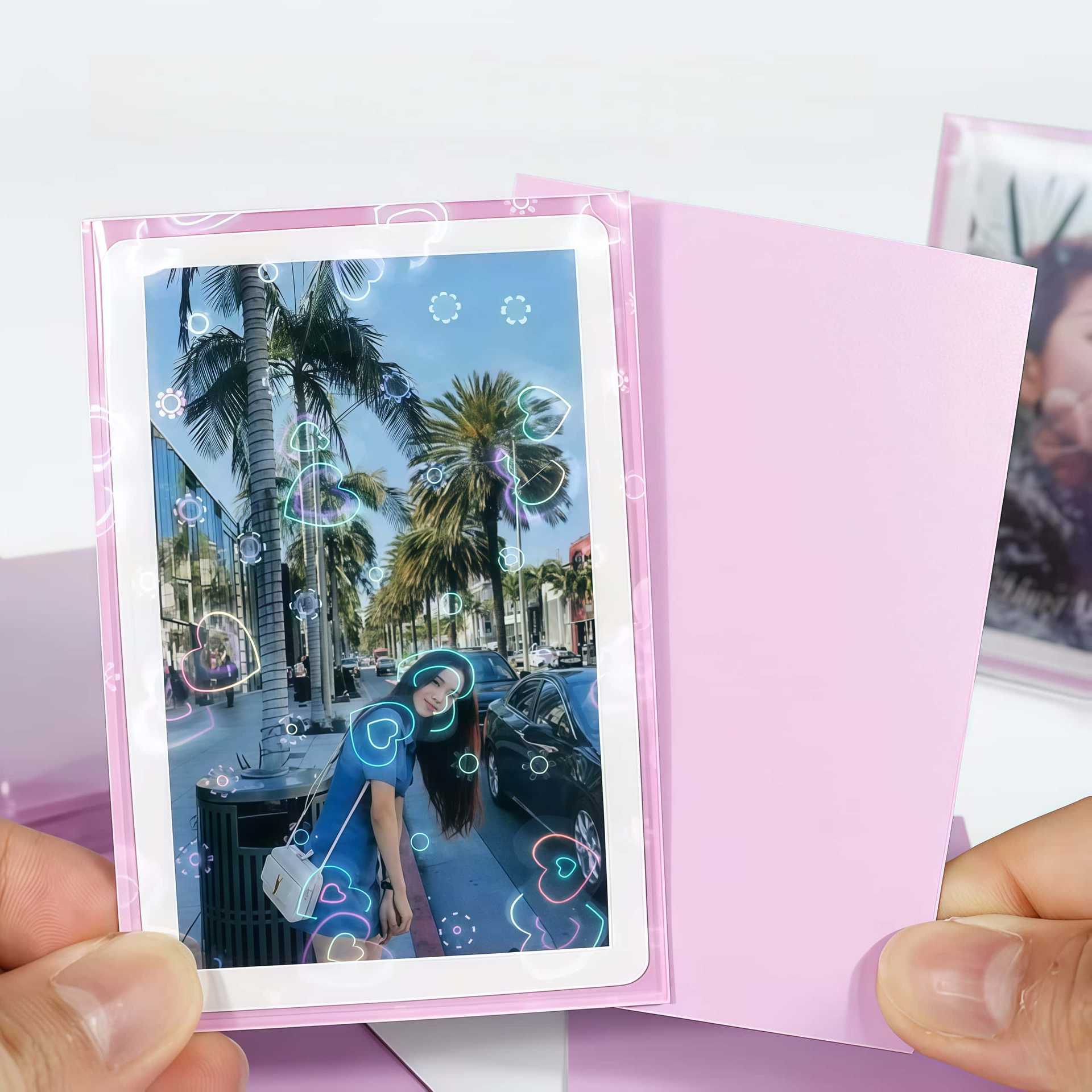 Cartes laser en forme de cœur, - Card Penny Sleeve avis et prix